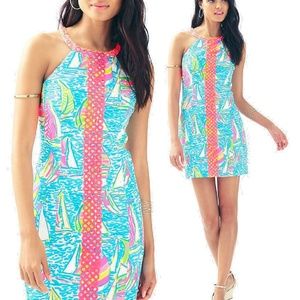 New Lilly Pulitzer Sasha Dress Pop Up Ugotta Regatta Sz 00